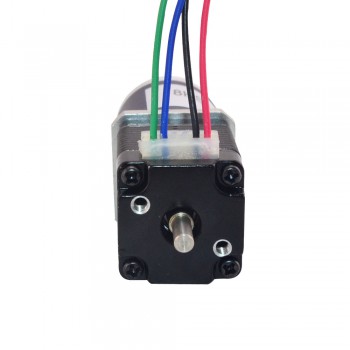 Nema 8 Geared Step Motor Bipolar L=38mm 1.8 Deg 1.6Ncm 0.2A with 90:1 Planetary Gearbox