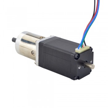 Nema 11 Geared Dual Shaft Stepper Motor Bipolar L=51mm 1.8 Deg 0.14 Ncm 0.67A with14:1 Planetary Gearbox