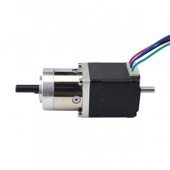 Nema 11 Geared Stepper Motor L=31mm 1.8 Deg 7Ncm 0.67A with Rear Shaft & 5:1 Gearbox