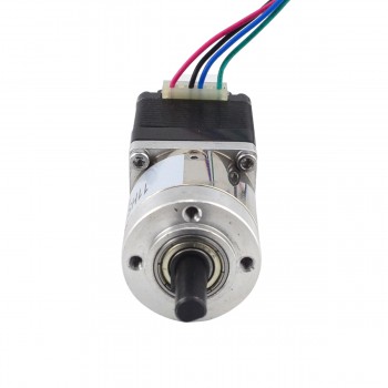 Nema 11 Geared Stepper Motor L=31mm 1.8 Deg 7Ncm 0.67A with Rear Shaft & 5:1 Gearbox
