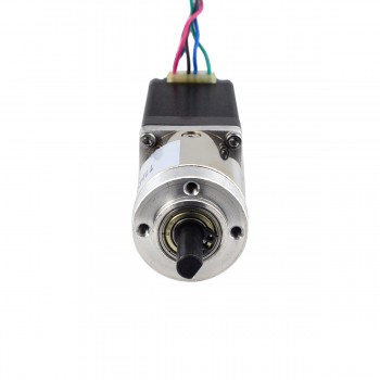 Nema 11 Geared Stepper Motor L=51mm 1.8 Deg 14Ncm 0.67A 8.04V with 14:1 Gearbox D-Cut