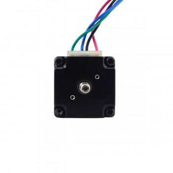 Nema 11 Geared Stepper Motor L=51mm 1.8 Deg 14Ncm 0.67A 8.04V with 14:1 Gearbox D-Cut