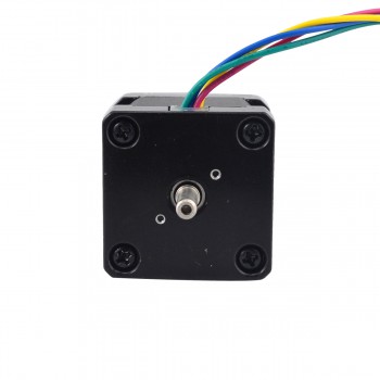 Nema 14 Geared Stepper Motor Bipolar L=34mm 1.8 Deg 14Ncm 1A 3.20V with 5:1 Gearbox Dual D-Cut Shaft