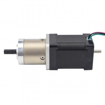 Nema 14 Geared Stepper Motor L=52mm 1.8 Deg 40Ncm 4.20V 1.5A with 14:1 Gearbox Dual Shaft