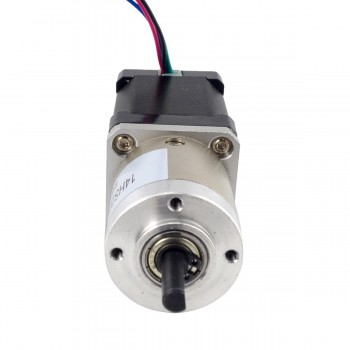 Nema 14 Geared Stepper Motor L=52mm 1.8 Deg 40Ncm 4.20V 1.5A with 14:1 Gearbox Dual Shaft