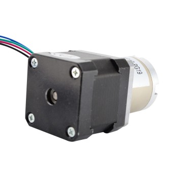 Nema 17 Geared Stepper Motor Bipolar L=39mm 1.8 Deg 0.094 Deg 12V 0.4A with 19:1 Planetary Gearbox