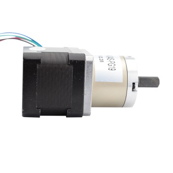 Nema 17 Geared Stepper Motor Bipolar L=39mm 1.8 Deg 0.094 Deg 12V 0.4A with 19:1 Planetary Gearbox