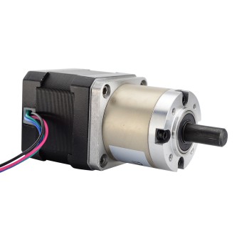 Nema 17 Geared Stepper Motor Bipolar L=39mm 1.8 Deg 0.094 Deg 12V 0.4A with 19:1 Planetary Gearbox