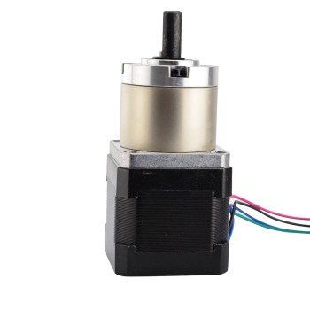 Nema 17 Geared Stepper Motor Bipolar L=39mm 1.8 Deg 0.094 Deg 12V 0.4A with 19:1 Planetary Gearbox