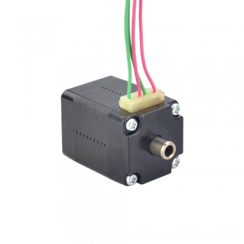 Nema 8 Hollow Shaft Stepper Motor Bipolar 1.8 Degree 1.5Ncm (2.12oz.in) 0.49A 20x20x27mm Dual Shaft 