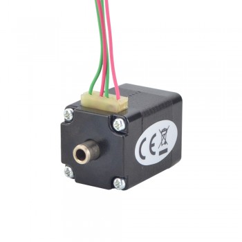 Nema 8 Hollow Shaft Stepper Motor Bipolar 1.8 Degree 1.5Ncm (2.12oz.in) 0.49A 20x20x27mm Dual Shaft 