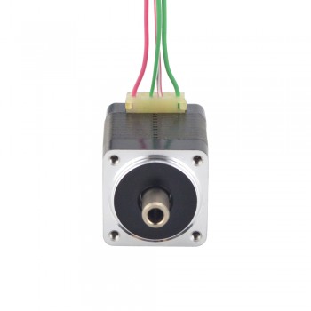 Nema 8 Hollow Shaft Stepper Motor Bipolar 1.8 Degree 1.5Ncm (2.12oz.in) 0.49A 20x20x27mm Dual Shaft 