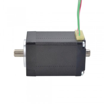 Nema 11 Hollow Shaft Stepper Motor Bipolar 1.8 Deg 7.5Ncm (10.6oz.in) 1.0A Dual Shaft 4 Wires