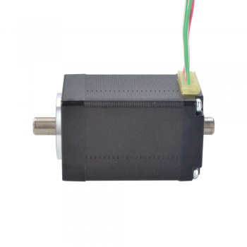 Nema 11 Hollow Shaft Stepper Motor Bipolar 1.8 Deg 7.5Ncm (10.6oz.in) 1.0A Dual Shaft  4 Wires