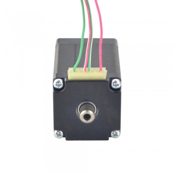 Nema 11 Hollow Shaft Stepper Motor Bipolar 1.8 Deg 7.5Ncm (10.6oz.in) 1.0A Dual Shaft  4 Wires