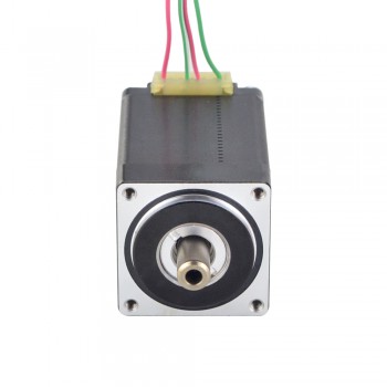Nema 11 Hollow Shaft Stepper Motor Bipolar 1.8 Deg 7.5Ncm (10.6oz.in) 1.0A Dual Shaft 4 Wires