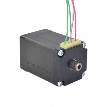 Nema 11 Hollow Shaft Stepper Motor Bipolar 1.8 Deg 7.5Ncm (10.6oz.in) 1.0A Dual Shaft  4 Wires