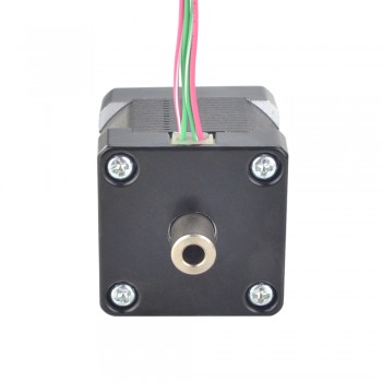 Hollow Dual  Shaft Nema 14 Stepper Motor Bipolar 1.8 Deg 16Ncm (22.66oz.in) 1.25A 4 Wires