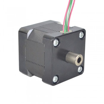 Hollow Dual  Shaft Nema 14 Stepper Motor Bipolar 1.8 Deg 16Ncm (22.66oz.in) 1.25A 4 Wires