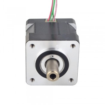 Hollow Dual  Shaft Nema 14 Stepper Motor Bipolar 1.8 Deg 16Ncm (22.66oz.in) 1.25A 4 Wires