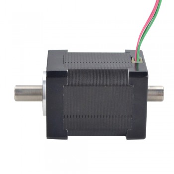 Hollow Shaft Nema 14 Stepper Motor Bipolar 1.8 Deg 33Ncm (46.74oz.in) 2.0A 35x35x48mm 4 Wires