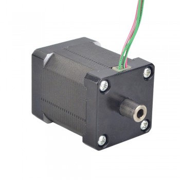 Hollow Shaft Nema 14 Stepper Motor Bipolar 1.8 Deg 33Ncm (46.74oz.in) 2.0A 35x35x48mm 4 Wires