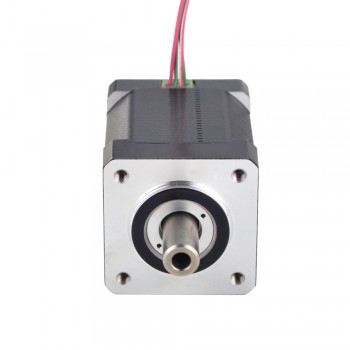 Hollow Shaft Nema 14 Stepper Motor Bipolar 1.8 Deg 33Ncm (46.74oz.in) 2.0A 35x35x48mm 4 Wires