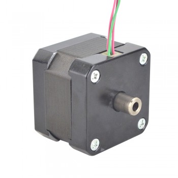 Hollow Shaft Nema 17 Stepper Motor Bipolar 1.8 Deg 0.25 Nm(35.41oz.in) 1.5A 42x42x33.8mm Dual Shaft