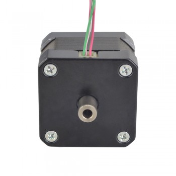 Hollow Shaft Nema 17 Stepper Motor Bipolar 1.8 Deg 0.25 Nm(35.41oz.in) 1.5A 42x42x33.8mm Dual Shaft