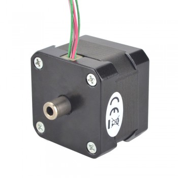 Hollow Shaft Nema 17 Stepper Motor Bipolar 1.8 Deg 0.25 Nm(35.41oz.in) 1.5A 42x42x33.8mm Dual Shaft