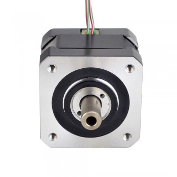 Hollow Shaft Nema 17 Stepper Motor Bipolar 1.8 Deg 0.25 Nm(35.41oz.in) 1.5A 42x42x33.8mm Dual Shaft