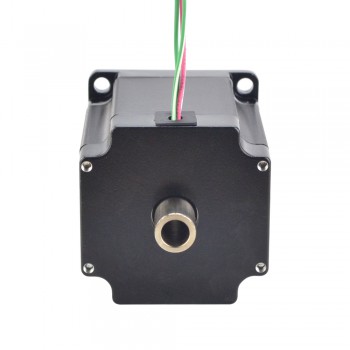 Hollow Shaft Nema 23 Stepper Motor Bipolar 1.8 Deg 1.45 Nm(205.38oz.in) 2.0A Dual Shaft 4 Wires