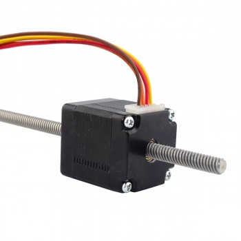 Nema 11 Non-captive Linear Stepper Motor 1.8 Deg 8.0Ncm 2.4V Bipolar 1.8 Deg 0.75A Lead 4.877mm/0.192