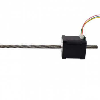 Nema 17 Non-captive Linear Stepper Motor 48mm Stack 1.8 Deg 1.68A 2.8V Lead 8mm/0.31496