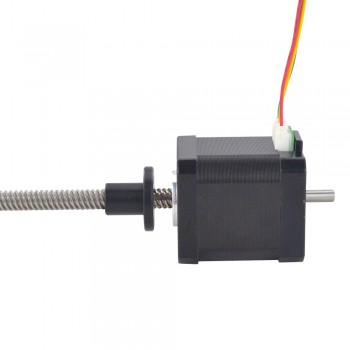 Nema 17 Dual Shaft External Linear Stepper Motor 48mm Stack 1.68A Lead 8mm/0.31496