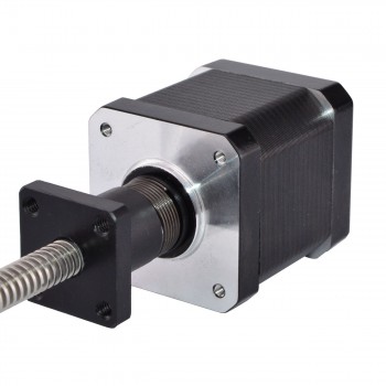 Nema 17 External Linear Stepper Motor 1.8 Deg 2.8V 44Ncm(62.3oz.in) 48mm Stack 1.68A Lead 2mm/0.07874