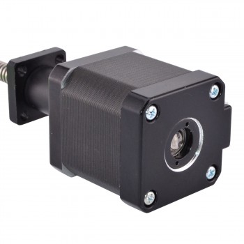 Nema 17 External Linear Stepper Motor 1.8 Deg  2.8V 44Ncm(62.3oz.in) 48mm Stack 1.68A Lead 2mm/0.07874