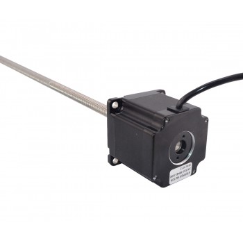 Nema 23 Economy External Linear Stepper Motor Actuator 1.8 Deg 1.3N.m 3A Lead Lead Revolution Screw 355mm 4 Wire