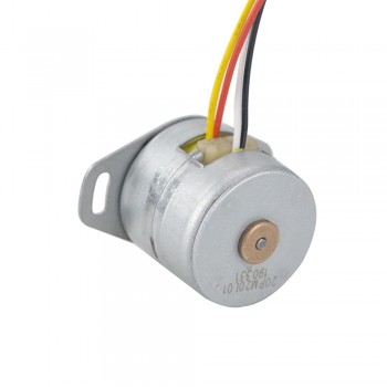 Φ20x18.2mm PM Rotary Stepper motor 18deg 5.88mN.m (0.833oz.in) 0.5A 4 Wires