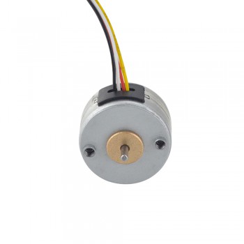 Φ25x15mm PM Rotary Stepper motor 7.5deg 14.7mN.m (2.082oz.in) 0.5A 4 Wires