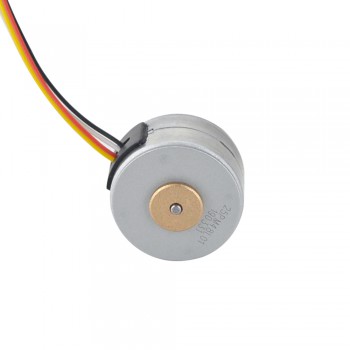 Φ25x15mm PM Rotary Stepper motor 7.5deg 14.7mN.m (2.082oz.in) 0.5A 4 Wires