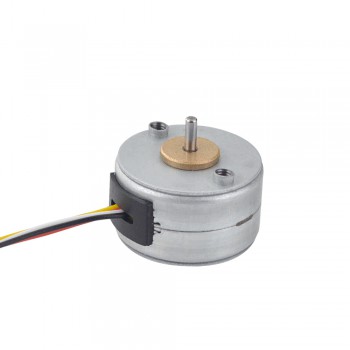 Φ25x15mm PM Rotary Stepper motor 7.5deg 14.7mN.m (2.082oz.in) 0.5A 4 Wires