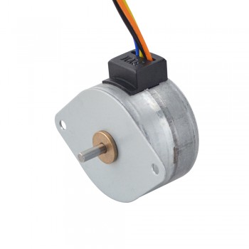 PM Rotary Stepper Motor 15 Deg 53.9mN.m (7.634oz.in) 0.8A 4 Wires Φ35x22mm Permanent Magnet Stepper Motor