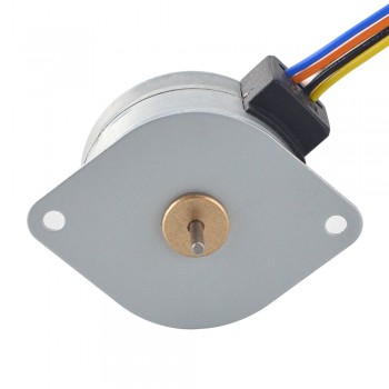 PM Rotary Stepper Motor 7.5 Deg 53.9mN.m (7.634oz.in) 0.2A 4 Wires Φ35x22mm Permanent Magnet Stepper Motor