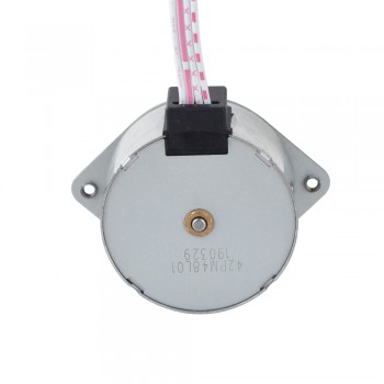 PM Stepper Motor 7.5 Deg 68.6mN.m (9.717oz.in) 0.6A 4 Wires Φ42x23.5mm Permanent Magnet Stepper Motor