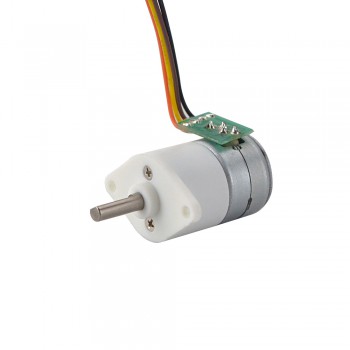 PM Geared Rotary Stepper Motor 2 Phase 0.36 Deg 0.5 A with 50:1 Spur gearbox Φ15x22.3mm