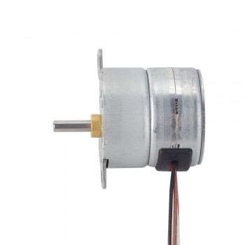 PM Geared Stepper Motor 4 Phase 0.25 Deg 39.2 Ncm 0.143A with 30:1 Spur gearbox Φ25x25.5mm