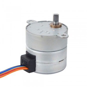 PM Gear Stepper Motor 4 Phase 0.25 Deg 0.4A 117.6 Ncm with 30:1 Spur Gearbox Φ35x35.2mm