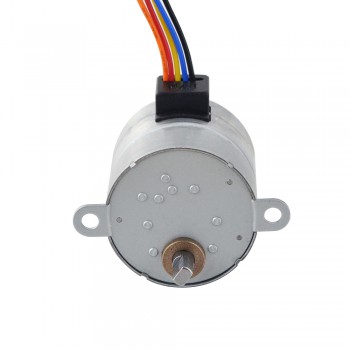 PM Gear Stepper Motor 4 Phase 0.25 Deg 0.4A 117.6 Ncm with 30:1 Spur Gearbox Φ35x35.2mm