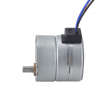 PM Gear Stepper Motor 4 Phase 0.25 Deg 0.4A 117.6 Ncm with 30:1 Spur Gearbox Φ35x35.2mm
